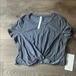 lululemon athletica Charcoal Short Sleeve Tee
